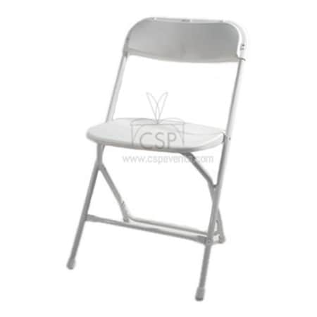 COMMERCIAL SEATING PRODUCTS Commercial Seating Products MP-101-WH-H-6 Max White Poly Performance Folding Chair - 31 in. - Set of 6 MP-101-WH-H-WEB6